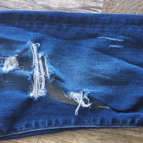 BRIDGE By GLY Mid Rise Skinny stretch distressed jeans style #BG5100L sz 28 euc - Picture 11 of 11